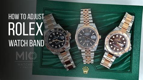 rolex band adjustment kit|adjusting a Rolex watch band.